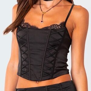 Edikted lace corset top